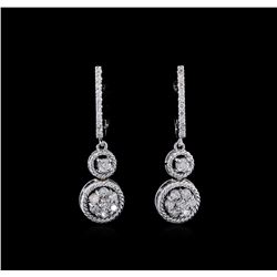 0.67ctw Diamond Earrings - 14KT White Gold