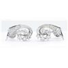 Image 1 : 0.79ctw Vintage Diamond Earrings - 14KT White Gold