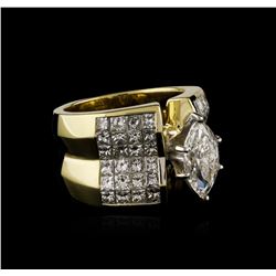 18KT Yellow Gold 4.83ctw Diamond Ring