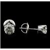 Image 2 : 1.33ctw Diamond Solitaire Earrings - 14KT White Gold