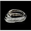 Image 1 : 14KT White Gold 1.27ctw Diamond Ring