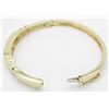 Image 9 : 2.10ctw Diamond Bangle Bracelet - 14KT Yellow Gold