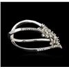 Image 3 : 14KT White Gold 0.58ctw Diamond Ring