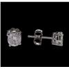 Image 2 : 1.43ctw Diamond Solitaire Earrings - 14KT White Gold