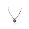 Image 2 : 18KT White Gold 59.86ctw Multi Color Sapphire and Diamond Necklace