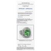 Image 3 : 4.51ct Tourmaline and Diamond Ring - 14KT White Gold