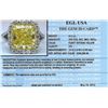 Image 5 : EGL USA Cert 6.95ctw Fancy Yellow Diamond Ring - Platinum