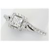 Image 4 : 0.94ctw Diamond Ring - 14KT White Gold