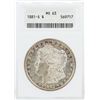 Image 1 : 1881-S ANACS MS63 Morgan Silver Dollar