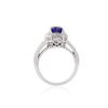 Image 3 : 14KT White Gold GIA Certified 3.06ct Sapphire and Diamond Ring