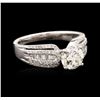 Image 1 : 14KT White Gold 1.70ctw Diamond Ring