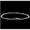 Image 2 : 0.30ctw Diamond Bangle Bracelet - 14KT White Gold