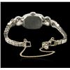 Image 3 : Hamilton 14KT White Gold 1.00ctw Diamond Ladies Vintage Watch