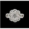 Image 2 : 14KT White Gold 1.37ctw Diamond Ring