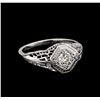 Image 1 : 0.35ctw Diamond Ring - 14KT White Gold