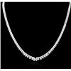 Image 2 : 14KT White Gold 3.52ctw Diamond Necklace