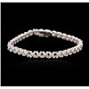 Image 1 : 14KT White Gold 1.80ctw Diamond Tennis Bracelet