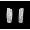 Image 2 : 2.86ctw Diamond Earrings - 18KT White Gold