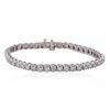 Image 1 : 14KT White Gold 3.24ctw Diamond Tennis Bracelet