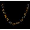 Image 1 : Natural Tigers Eye Necklace
