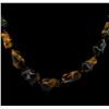 Image 2 : Natural Tigers Eye Necklace
