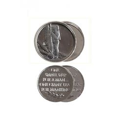 Two U.S. 1969 Apollo XI Platinum Medals