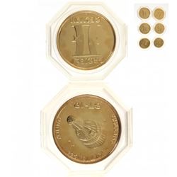 Six U.S. C.1962 Project Mercury Medals