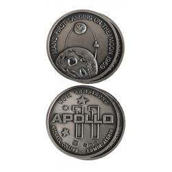 Two U.S. 1969 Apollo XI Silver Medals
