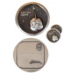 3 Israel 1962 Silver Presentation Medals