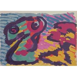 Karel Appel (b. 1921) Dutch, UNTITLED, color lithograph, signed, numbered edition of 160, sheet...