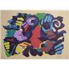 Image 1 : Karel Appel (b. 1921) Dutch, UNTITLED, color lithograph, signed, numbered edition of 160, sheet...