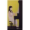 Image 1 : Will Barnet (b. 1911) American, GIRL AT THE PIANO, color screenprint, signed, numbered edition...