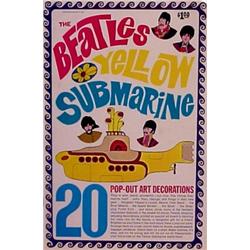 Beatles ephemera, YELLOW SUBMARINE, 1968 pop-out art decoration book, 20 pop-out characters for...