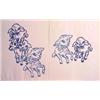 Image 1 : Ricardo Becerril (20th Century) American, LAMBS, (two) color screenprints, each sheet 24 x 18",...