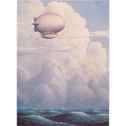 Michael Bedard (20th Century) Canadian, NOAH'S BLIMP, color offset lithograph, signed, numbered...