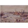 Image 1 : Attributed to: Theresa Ferber Bernstein (1895-2002) American, HARBOR SCENE, oil painting on can...