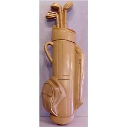 Lucciano Bini (20th Century) Italian, GOLF, carved wood sculpture, 38 x 13 x 3", stamped signed...