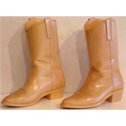 Lucciano Bini (20th Century) Italian, BOOTS, a pair of carved wood sculptures, each 12 x 4 x 11...