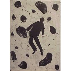 Richard Bosman (b. 1944) American, METEOR MAN, lithograph, signed, numbered edition of 28, shee...