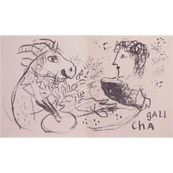 Marc Chagall (1889-1985) Russian-French, GREETING CARD (M.469), 1966, a personal lithograph gre...