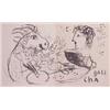 Image 1 : Marc Chagall (1889-1985) Russian-French, GREETING CARD (M.469), 1966, a personal lithograph gre...