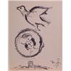 Image 1 : Marc Chagall (1889-1985) Russian-French, HOLIDAY CARD, 1953-1964, a personal lithograph greetin...