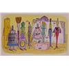 Image 1 : Roz Chast (20th Century) American, STATIONARY FRIENDS, watercolor and ink drawing on paper, ima...
