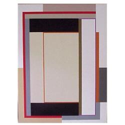 Elaine Lustig Cohen (b. 1927) American, BLACK LINTEL II, 1979, acrylic painting on canvas, 80 x...