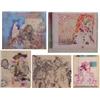Image 1 : Contemporary School (20th Century), VARIOUS PRINTS, five drawings and prints on paper, various...