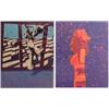 Image 1 : Contemporary School (20th Century), UNTITLED; RED COLUMN, two color screenprints, each signed i...