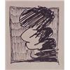 Image 1 : Contemporary School (20th Century), UNTITLED, ink drawing on paper, sheet 15 x 11", from the Sa...