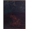 Image 1 : Attributed to: Charles Craig (1846-1931) American, CAMPFIRE, oil painting on canvas, 20 x 16",...