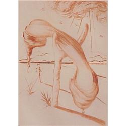 Salvador Dali (1904-1989) Spanish, SOFT TELEPHONE (ML.290; F.68-4D), 1968, color drypoint etchi...