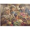 Image 1 : Virginia Dan (20th Century) American, FRUITS OF BOUNTY, color print on canvas, 30 x 40", signed...